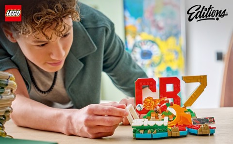 LEGO Editions 43012 Cristiano Ronaldo – Highlights Calcistici, Giocattolo 3D da Esposizione con Minifigure, Regalo 10+ Anni