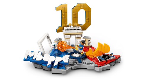 LEGO Editions 43013 Kylian Mbappé – Highlights Calcistici, Giocattolo 3D da Esposizione con Minifigure, Regalo Bambini da 10+