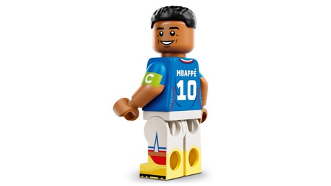 LEGO Editions 43013 Kylian Mbappé – Highlights Calcistici, Giocattolo 3D da Esposizione con Minifigure, Regalo Bambini da 10+