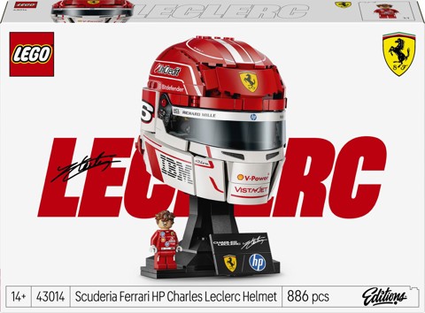 LEGO Editions 43014 Casco di Charles Leclerc Scuderia Ferrari