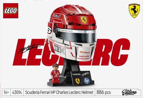 LEGO Editions 43014 Casco di Charles Leclerc Scuderia Ferrari