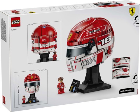 LEGO Editions 43014 Casco di Charles Leclerc Scuderia Ferrari