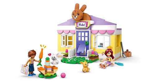 LEGO Friends 42679 Hotel dei Conigli di Heartlake City, Casa Giocattolo con 2 Mini Bamboline, 2 Animali, Accessori, Regalo 5+