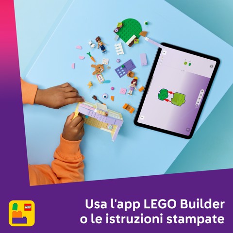 LEGO Friends 42679 Hotel dei Conigli di Heartlake City, Casa Giocattolo con 2 Mini Bamboline, 2 Animali, Accessori, Regalo 5+