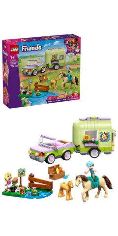 LEGO Friends 42695 Rimorchio per Cavallo e Puledro