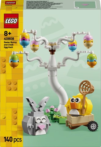 LEGO Iconic 40808 Coniglietto Pasquale e Caccia alle Uova, Giocattolo di Pasqua Coniglio e Uccellino, Regalo Bambine e Bambini 8+