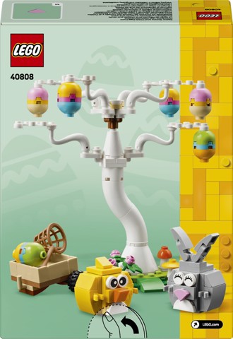 LEGO Iconic 40808 Coniglietto Pasquale e Caccia alle Uova, Giocattolo di Pasqua Coniglio e Uccellino, Regalo Bambine e Bambini 8+