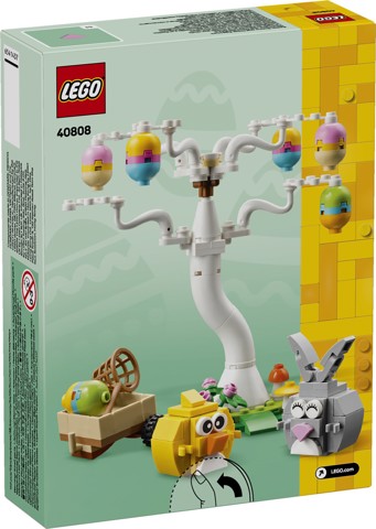 LEGO Iconic 40808 Coniglietto Pasquale e Caccia alle Uova, Giocattolo di Pasqua Coniglio e Uccellino, Regalo Bambine e Bambini 8+