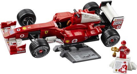 LEGO ICONS 11375 Ferrari F2004 e Michael Schumacher