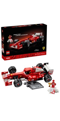 LEGO ICONS 11375 Ferrari F2004 e Michael Schumacher