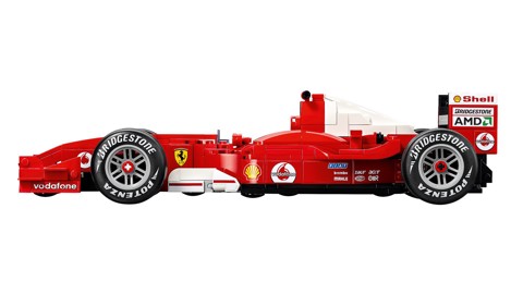 LEGO ICONS 11375 Ferrari F2004 e Michael Schumacher, Modello di Auto F1 per Adulti, Regalo per i Fan degli Sport Motoristici
