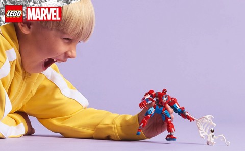 LEGO | Marvel 76308 Mech di Spider-Man Contro Anti-Venom, Action Figure Giocattolo Snodabile con 2 Minifigure per Bambini 6+