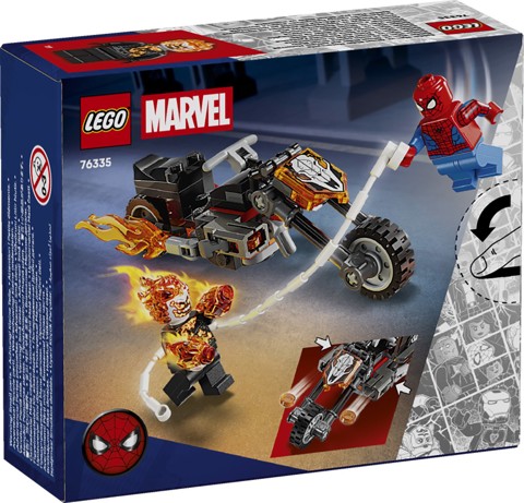 LEGO Marvel | 76335 Spider-Man vs. Ghost Rider in Motocicletta