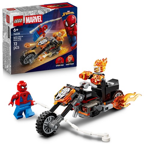 LEGO Marvel | 76335 Spider-Man vs. Ghost Rider in Motocicletta