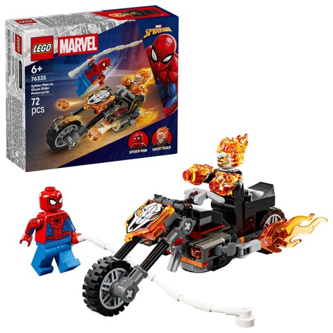 LEGO Marvel | 76335 Spider-Man vs. Ghost Rider in Motocicletta