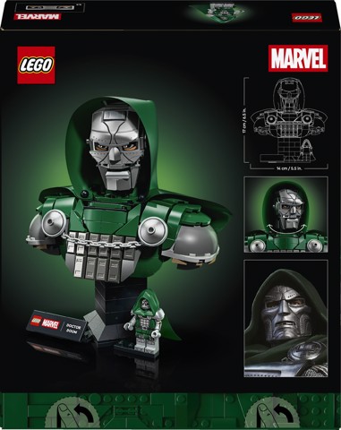 LEGO | Marvel 76345 Busto del Dottor Destino, Kit di Modellismo per Adulti da Esposizione con Minifigure, Regalo Fan del Film