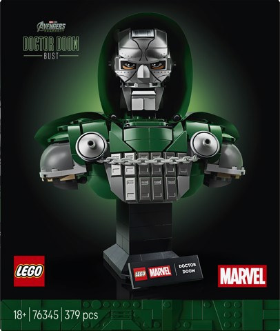 LEGO | Marvel 76345 Busto del Dottor Destino, Kit di Modellismo per Adulti da Esposizione con Minifigure, Regalo Fan del Film