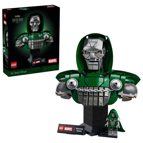 LEGO | Marvel 76345 Busto del Dottor Destino, Kit di Modellismo per Adulti da Esposizione con Minifigure, Regalo Fan del Film