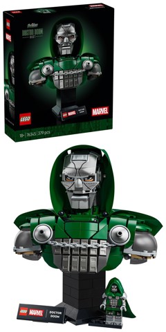 LEGO | Marvel 76345 Busto del Dottor Destino, Kit di Modellismo per Adulti da Esposizione con Minifigure, Regalo Fan del Film