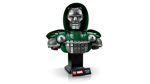 LEGO | Marvel 76345 Busto del Dottor Destino, Kit di Modellismo per Adulti da Esposizione con Minifigure, Regalo Fan del Film