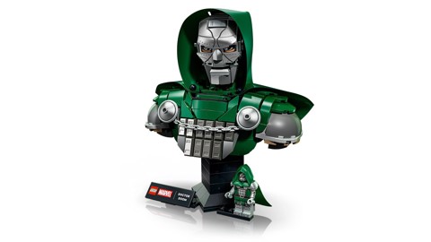 LEGO | Marvel 76345 Busto del Dottor Destino, Kit di Modellismo per Adulti da Esposizione con Minifigure, Regalo Fan del Film