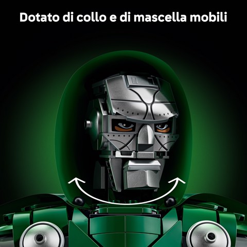 LEGO | Marvel 76345 Busto del Dottor Destino, Kit di Modellismo per Adulti da Esposizione con Minifigure, Regalo Fan del Film