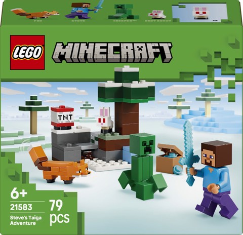 LEGO Minecraft 21583 Avventura di Steve nella Taiga