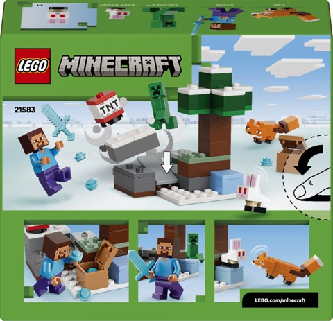 LEGO Minecraft 21583 Avventura di Steve nella Taiga