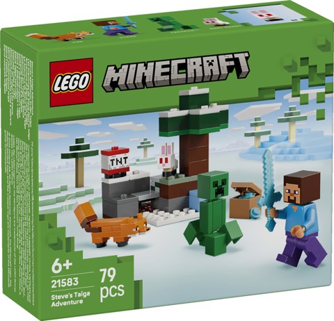 LEGO Minecraft 21583 Avventura di Steve nella Taiga