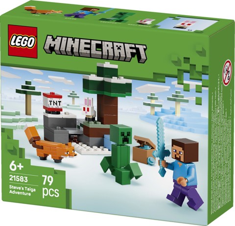 LEGO Minecraft 21583 Avventura di Steve nella Taiga