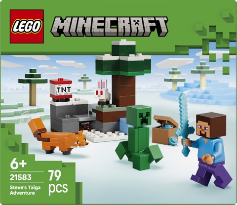 LEGO Minecraft 21583 Avventura di Steve nella Taiga