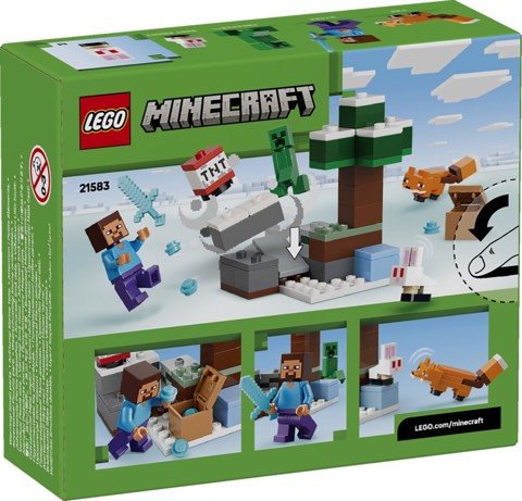 LEGO Minecraft 21583 Avventura di Steve nella Taiga