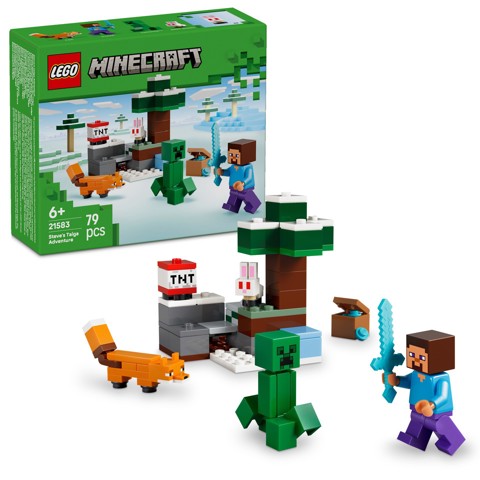 LEGO Minecraft 21583 Avventura di Steve nella Taiga