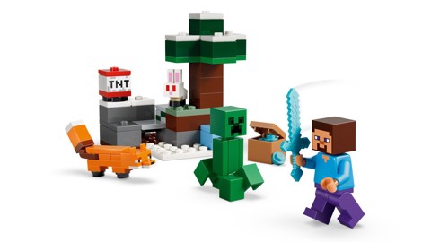 LEGO Minecraft 21583 Avventura di Steve nella Taiga
