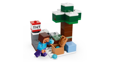 LEGO Minecraft 21583 Avventura di Steve nella Taiga