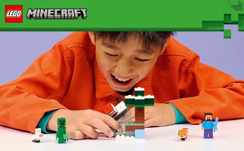 LEGO Minecraft 21583 Avventura di Steve nella Taiga