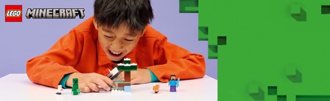 LEGO Minecraft 21583 Avventura di Steve nella Taiga