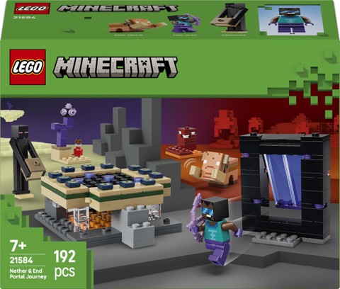 LEGO Minecraft 21584 Viaggio nel Portale del Nether e dell’End