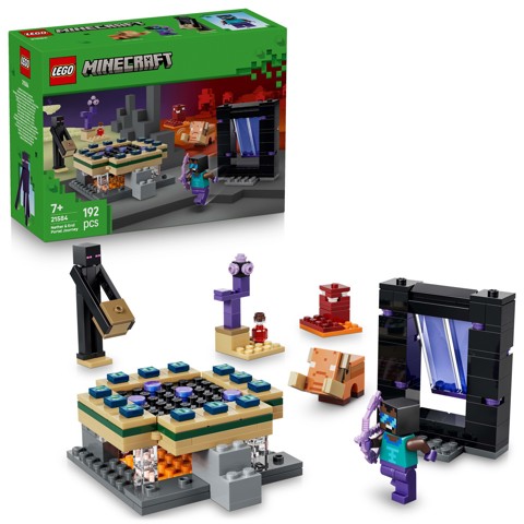 LEGO Minecraft 21584 Viaggio nel Portale del Nether e dell’End