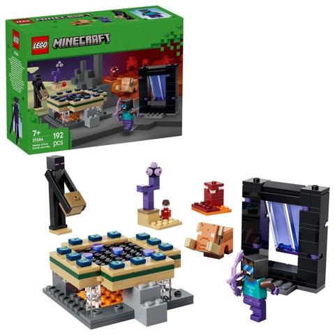 LEGO Minecraft 21584 Viaggio nel Portale del Nether e dell’End