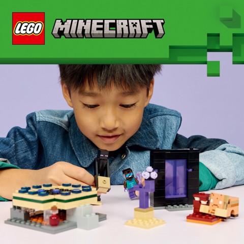 LEGO Minecraft 21584 Viaggio nel Portale del Nether e dell’End