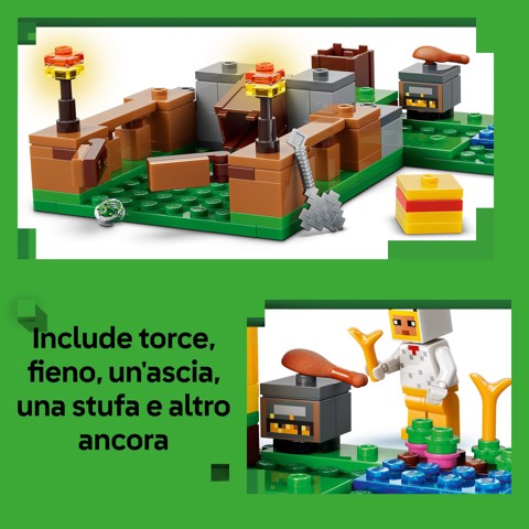 LEGO Minecraft 21585 Fattoria di Galline