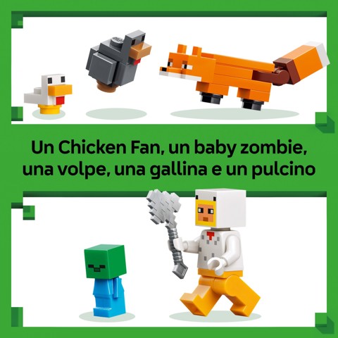 LEGO Minecraft 21585 Fattoria di Galline