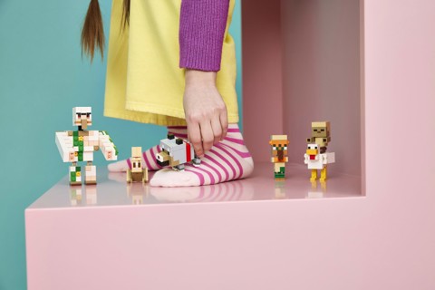 LEGO Minecraft 21592 Attacco nel Deserto del Fantino di Polli