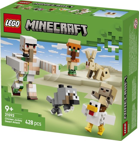 LEGO Minecraft 21592 Attacco nel Deserto del Fantino di Polli