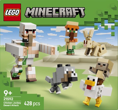 LEGO Minecraft 21592 Attacco nel Deserto del Fantino di Polli