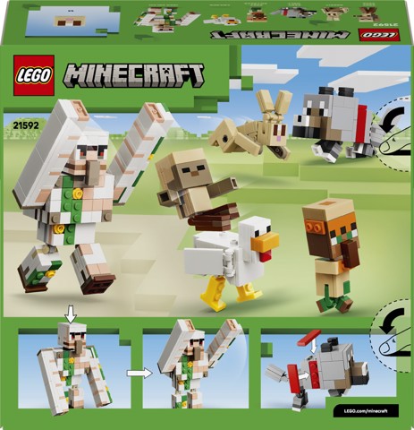 LEGO Minecraft 21592 Attacco nel Deserto del Fantino di Polli, Giocattolo con 6 Personaggi, Regalo per Gamer e Bambini da 9+