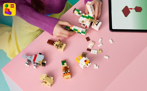 LEGO Minecraft 21592 Attacco nel Deserto del Fantino di Polli, Giocattolo con 6 Personaggi, Regalo per Gamer e Bambini da 9+