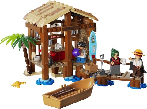 LEGO ONE PIECE 75636 La Capanna del Villaggio Foosha con Barca Giocattolo