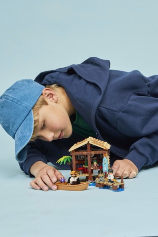 LEGO ONE PIECE 75636 La Capanna del Villaggio Foosha con Barca Giocattolo